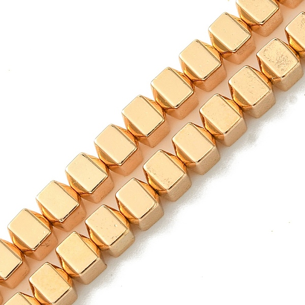 PandaHall Electroplated Synthetic Non-Magnetic Hematite Beads Strands, Cube, Light Gold Plated, 4x4x4mm, Hole: 0.9mm, about 100pcs/strand...
PandaHall Electroplated Synthetic Non-Magnetic Hematite Beads Strands, Cube, Light Gold Plated, 4x4x4mm, Hole: 0.9mm, about 100pcs/strand...