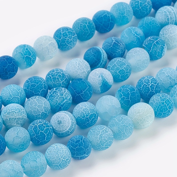 PandaHall Natural Crackle Agate Beads Strands, Dyed, Round, Grade A, Cornflower Blue, 8mm, Hole: 1mm, about 50pcs/strand, 14 inch Crackle...
PandaHall Natural Crackle Agate Beads Strands, Dyed, Round, Grade A, Cornflower Blue, 8mm, Hole: 1mm, about 50pcs/strand, 14 inch Crackle...