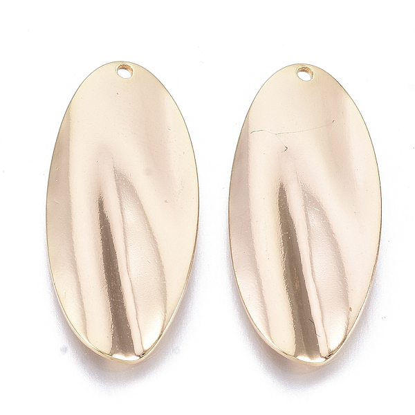 PandaHall Brass Pendants, Nickel Free, Oval, Real 18K Gold Plated, 30x14x2mm, Hole: 1.2mm Brass Oval
PandaHall Brass Pendants, Nickel Free, Oval, Real 18K Gold Plated, 30x14x2mm, Hole: 1.2mm Brass Oval