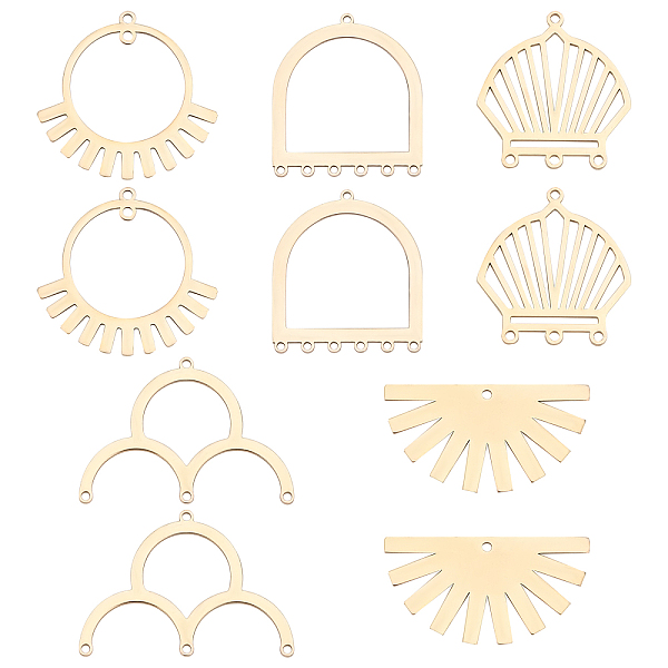 PandaHall Unicraftale 10Pcs 5 Styles 201 Stainless Steel Pendants, Laser Cut, Mixed Shapes, Real 18K Gold Plated, 2pcs/style 201 Stainless...
PandaHall Unicraftale 10Pcs 5 Styles 201 Stainless Steel Pendants, Laser Cut, Mixed Shapes, Real 18K Gold Plated, 2pcs/style 201 Stainless...