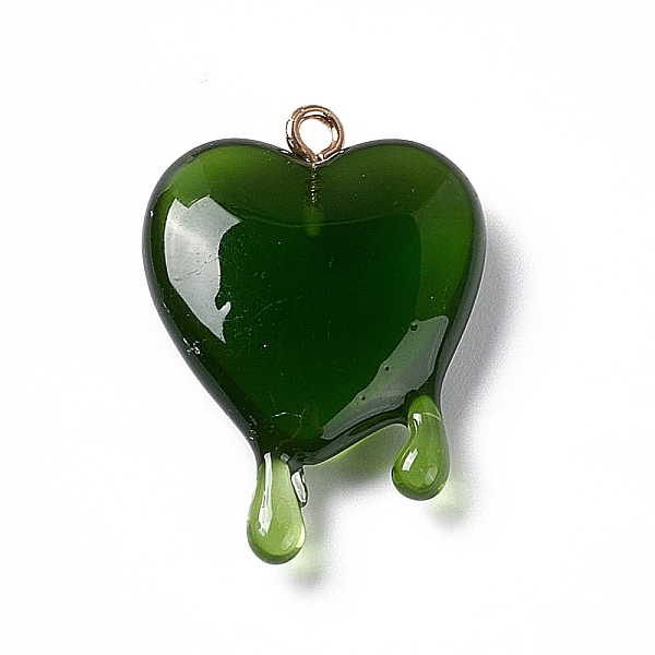 PandaHall Transparent Resin Pendants, with Light Gold Iron Loops, Melting Heart Charms, Olive Drab, 30~30.5x21~21.5x7mm, Hole: 1.6mm...
PandaHall Transparent Resin Pendants, with Light Gold Iron Loops, Melting Heart Charms, Olive Drab, 30~30.5x21~21.5x7mm, Hole: 1.6mm...