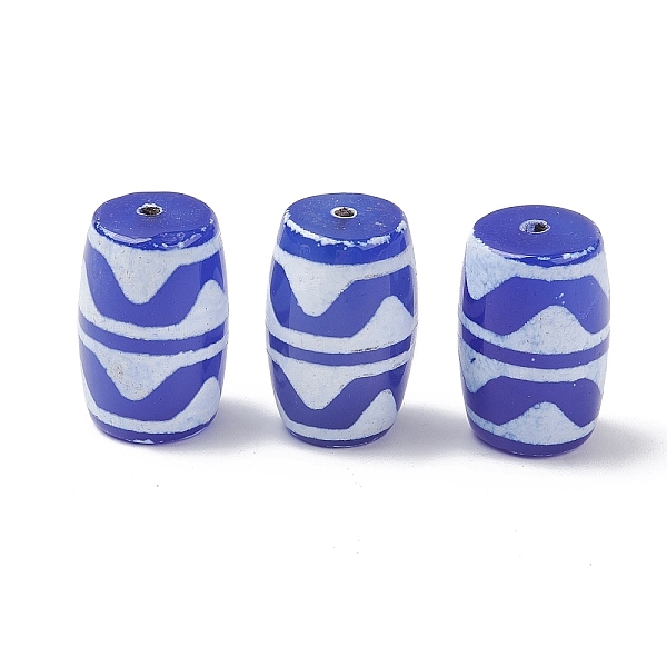 PandaHall Tibetan Style dZi Beads, Blue Natural Agate Beads, Dyed & Heated, Oval, Wave Pattern, 22x14mm, Hole: 1.5mm Tibetan Agate
PandaHall Tibetan Style dZi Beads, Blue Natural Agate Beads, Dyed & Heated, Oval, Wave Pattern, 22x14mm, Hole: 1.5mm Tibetan Agate