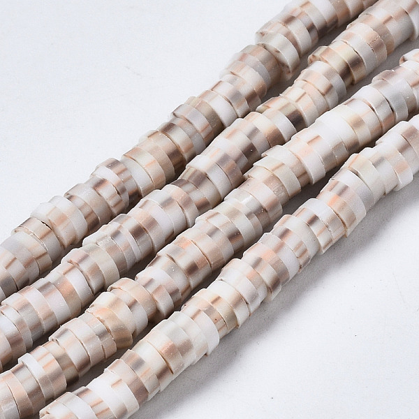 PandaHall Handmade Polymer Clay Beads Strands, for DIY Jewelry Crafts Supplies, Heishi Beads, Disc/Flat Round, Antique White, 4x0.5mm, Hole...
PandaHall Handmade Polymer Clay Beads Strands, for DIY Jewelry Crafts Supplies, Heishi Beads, Disc/Flat Round, Antique White, 4x0.5mm, Hole...