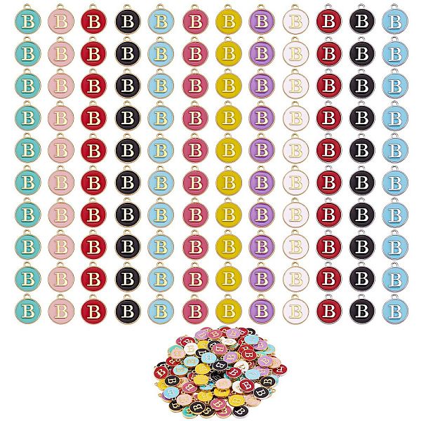 PandaHall 120Pcs 12 Colors Golden Plated Alloy Charms, with Enamel, Enamelled Sequins, Flat Round with Letter, Letter.B, 14x12x2mm, Hole..., White
PandaHall 120Pcs 12 Colors Golden Plated Alloy Charms, with Enamel, Enamelled Sequins, Flat Round with Letter, Letter.B, 14x12x2mm, Hole..., White
