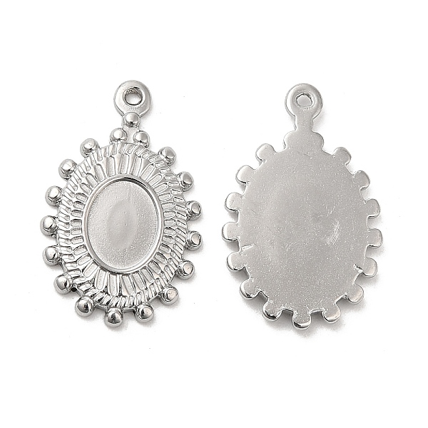 PandaHall 304 Stainless Steel Pendant Cabochon Settings, Oval, Stainless Steel Color, Tray: 8.5x6mm, 23x14.5x2mm, Hole: 1.2mm 304 Stainless...
PandaHall 304 Stainless Steel Pendant Cabochon Settings, Oval, Stainless Steel Color, Tray: 8.5x6mm, 23x14.5x2mm, Hole: 1.2mm 304 Stainless...
