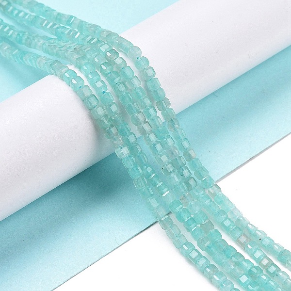 PandaHall Natural Amazonite Beads Strands, Faceted, Cube, 3.5x3.5x3.5mm, Hole: 0.7mm, about 112pcs/strand, 15.35 inch(39cm) Amazonite Cube
PandaHall Natural Amazonite Beads Strands, Faceted, Cube, 3.5x3.5x3.5mm, Hole: 0.7mm, about 112pcs/strand, 15.35 inch(39cm) Amazonite Cube