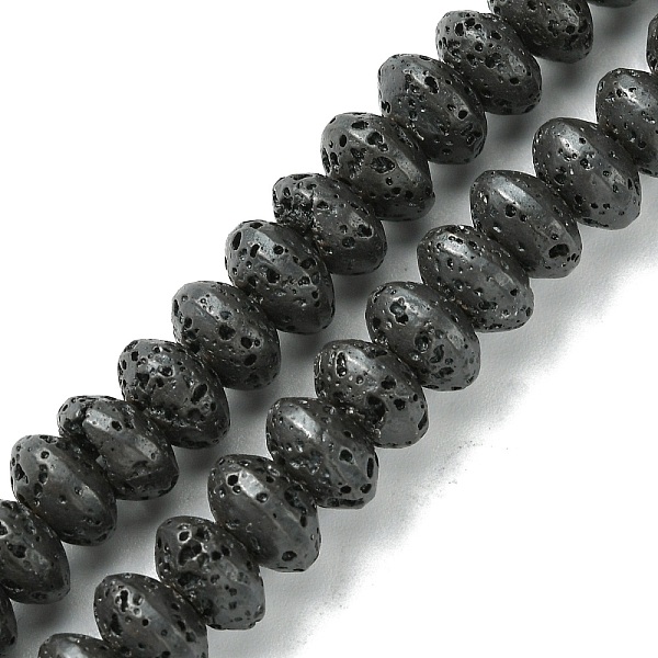 PandaHall Natural Lava Rock Beads Strands, Saucer Beads, Frosted, 8.5x5mm, Hole: 1.3mm, about 75pcs/strand, 15.16''(38.5cm) Lava Rock...
PandaHall Natural Lava Rock Beads Strands, Saucer Beads, Frosted, 8.5x5mm, Hole: 1.3mm, about 75pcs/strand, 15.16''(38.5cm) Lava Rock...