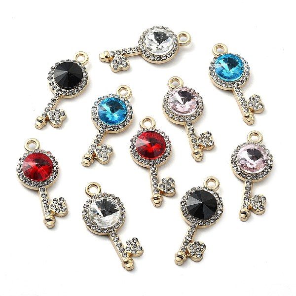 PandaHall Golden Rack Plating Alloy Rhinestone Pendants, Nickel Free, Key Charm, Mixed Color, 26x11x5mm, Hole: 2mm Alloy+Rhinestone Key..., Multicolor
PandaHall Golden Rack Plating Alloy Rhinestone Pendants, Nickel Free, Key Charm, Mixed Color, 26x11x5mm, Hole: 2mm Alloy+Rhinestone Key..., Multicolor