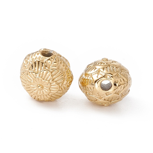 PandaHall Ion Plating(IP) 304 Stainless Steel Bead, Oval with Flower, Real 24K Gold Plated, 9x8mm, Hole: 1.6mm 304 Stainless Steel Oval
PandaHall Ion Plating(IP) 304 Stainless Steel Bead, Oval with Flower, Real 24K Gold Plated, 9x8mm, Hole: 1.6mm 304 Stainless Steel Oval
