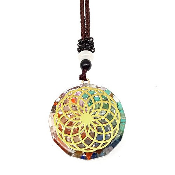 PandaHall Resin & Natural & Synthetic Mixed Gemstone Pendant Necklaces, Flower, 25.59 inch(65cm) Resin Flower
PandaHall Resin & Natural & Synthetic Mixed Gemstone Pendant Necklaces, Flower, 25.59 inch(65cm) Resin Flower