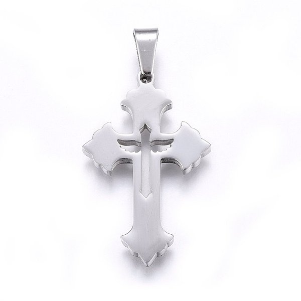 PandaHall 304 Stainless Steel Pendants, Cut-Out, with Hollow, Cross, Stainless Steel Color, 31.5x20x2.2mm, Hole: 8x4mm 304 Stainless Steel...
PandaHall 304 Stainless Steel Pendants, Cut-Out, with Hollow, Cross, Stainless Steel Color, 31.5x20x2.2mm, Hole: 8x4mm 304 Stainless Steel...