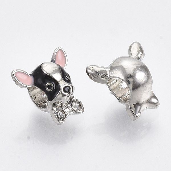 PandaHall Alloy European Beads, with Crystal Rhinestone and Enamel, Large Hole Pendants, Dog, Platinum, 12.5x12.5x8.5mm, Hole: 4.5mm Alloy..., Clear
PandaHall Alloy European Beads, with Crystal Rhinestone and Enamel, Large Hole Pendants, Dog, Platinum, 12.5x12.5x8.5mm, Hole: 4.5mm Alloy..., Clear