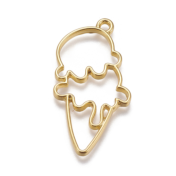 PandaHall Zinc Alloy Open Back Bezel Pendants, For DIY UV Resin, Epoxy Resin, Pressed Flower Jewelry, Ice cream, Golden, 42x21.5x2.5mm, Hole...
PandaHall Zinc Alloy Open Back Bezel Pendants, For DIY UV Resin, Epoxy Resin, Pressed Flower Jewelry, Ice cream, Golden, 42x21.5x2.5mm, Hole...