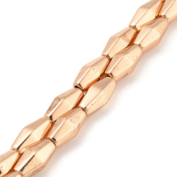 PandaHall Electroplated Synthetic Magnetic Hematite Beads Strands, Rhombus, Rose Gold Plated, 12~12.3x5.2~5.8x5.2~5.8mm, Hole: 1.2mm, about...
PandaHall Electroplated Synthetic Magnetic Hematite Beads Strands, Rhombus, Rose Gold Plated, 12~12.3x5.2~5.8x5.2~5.8mm, Hole: 1.2mm, about...