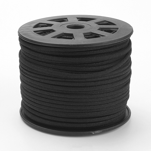 PandaHall Glitter Powder Faux Suede Cord, Faux Suede Lace, Black, 3mm, 100yards/roll(300 feet/roll) Faux Suede+Glitter Powder Black
PandaHall Glitter Powder Faux Suede Cord, Faux Suede Lace, Black, 3mm, 100yards/roll(300 feet/roll) Faux Suede+Glitter Powder Black