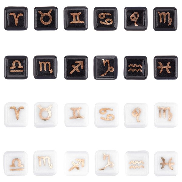 PandaHall European Porcelain Beads, Cube with Printed Constellations, 12 Constellations, 10~10.5x10~10.5x10~10.5mm, Hole: 4mm, 24pcs/box...
PandaHall European Porcelain Beads, Cube with Printed Constellations, 12 Constellations, 10~10.5x10~10.5x10~10.5mm, Hole: 4mm, 24pcs/box...