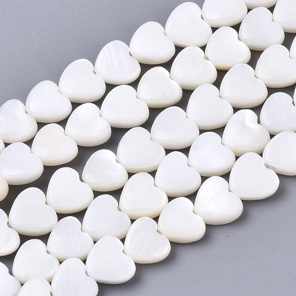 PandaHall Natural Freshwater Shell Beads Strands, Heart, Creamy White, 6x6x1~3mm, Hole: 0.8mm, about 68~72pcs/strand, 15.16 inch(38.5cm)...
PandaHall Natural Freshwater Shell Beads Strands, Heart, Creamy White, 6x6x1~3mm, Hole: 0.8mm, about 68~72pcs/strand, 15.16 inch(38.5cm)...