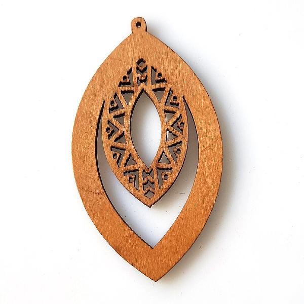 PandaHall Maple Wood Pendants, Hollow, Horse Eye, Sienna, 69x35x2mm, Hole: 1.5mm Wood Horse Eye Brown
PandaHall Maple Wood Pendants, Hollow, Horse Eye, Sienna, 69x35x2mm, Hole: 1.5mm Wood Horse Eye Brown