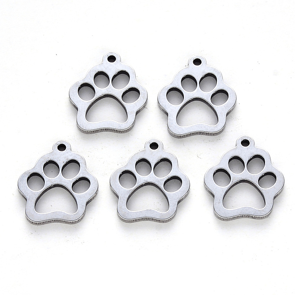 PandaHall 304 Stainless Steel Charms, Laser Cut, Dogs Paw Print, Stainless Steel Color, 14x12x1mm, Hole: 1.2mm 304 Stainless Steel Dog
PandaHall 304 Stainless Steel Charms, Laser Cut, Dogs Paw Print, Stainless Steel Color, 14x12x1mm, Hole: 1.2mm 304 Stainless Steel Dog