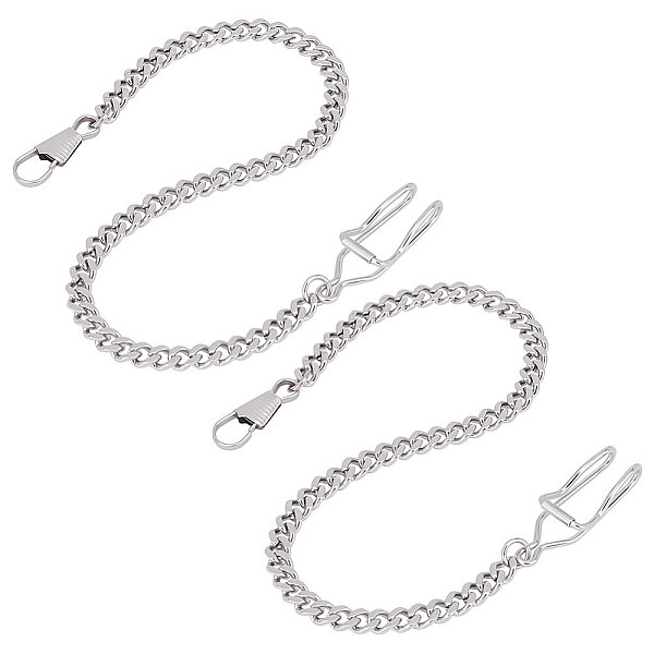 PandaHall UNICRAFTALE 2Pcs 2 Colors Pocket Watch Chain Vintage Pocket Watch Vest Chain Titanium Steel Pocket Chain with Snap Clasp 30.2cm...
PandaHall UNICRAFTALE 2Pcs 2 Colors Pocket Watch Chain Vintage Pocket Watch Vest Chain Titanium Steel Pocket Chain with Snap Clasp 30.2cm...