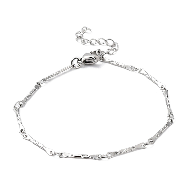 PandaHall 304 Stainless Steel Bar Link Chain Brcelets, Stainless Steel Color, 6-7/8 inch(17.6cm) 304 Stainless Steel
PandaHall 304 Stainless Steel Bar Link Chain Brcelets, Stainless Steel Color, 6-7/8 inch(17.6cm) 304 Stainless Steel