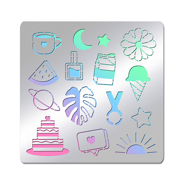 PandaHall BENECREAT 6x6 inch Daily Life Elements Drawing Stainless Steel Stencils, Hand Drawing Account Template for Painting, Wood Burning...
PandaHall BENECREAT 6x6 inch Daily Life Elements Drawing Stainless Steel Stencils, Hand Drawing Account Template for Painting, Wood Burning...