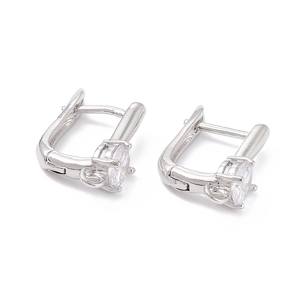 PandaHall Rack Plating Brass Micro Pave Cubic Zirconia Hoop Earring Findings with Latch Back Closure, with Horizontal Loop, Long-Lasting..., Clear
PandaHall Rack Plating Brass Micro Pave Cubic Zirconia Hoop Earring Findings with Latch Back Closure, with Horizontal Loop, Long-Lasting..., Clear