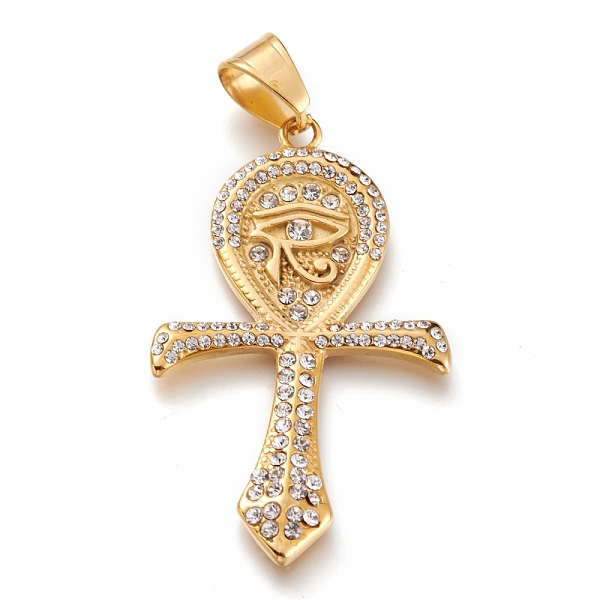 PandaHall Vacuum Plating 304 Stainless Steel Big Pendants, with Crystal Rhinestone, Cross, Golden, 54.5x32x2.5mm, Hole: 10x7mm Stainless..., Clear
PandaHall Vacuum Plating 304 Stainless Steel Big Pendants, with Crystal Rhinestone, Cross, Golden, 54.5x32x2.5mm, Hole: 10x7mm Stainless..., Clear