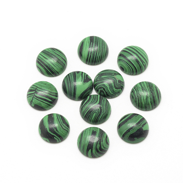 PandaHall Synthetic Malachite Cabochons, Dyed, Half Round/Dome, 6x3~4mm Malachite Half Round
PandaHall Synthetic Malachite Cabochons, Dyed, Half Round/Dome, 6x3~4mm Malachite Half Round