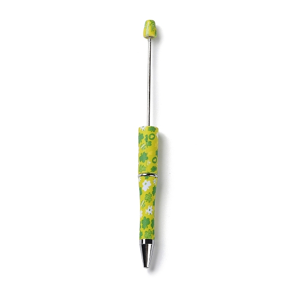 PandaHall Clover Pattern Plastic Beadable Pens, Ball-Point Pen, for DIY Personalized Pen with Jewelry Bead, Yellow, 150x11.5mm, Pin: 2mm...
PandaHall Clover Pattern Plastic Beadable Pens, Ball-Point Pen, for DIY Personalized Pen with Jewelry Bead, Yellow, 150x11.5mm, Pin: 2mm...