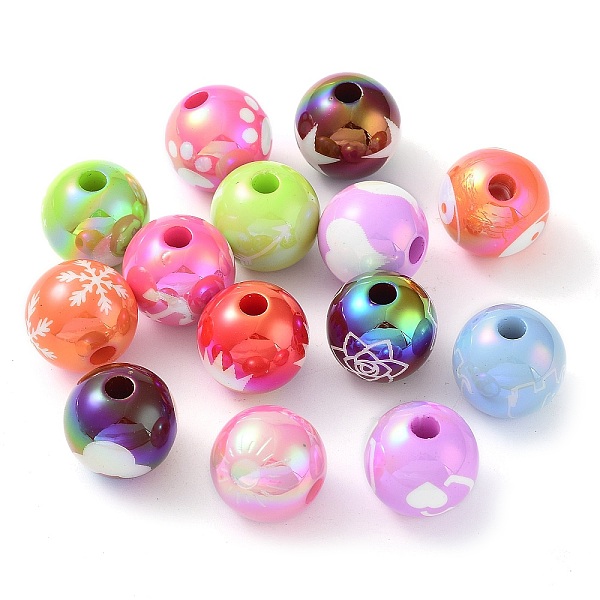 PandaHall Printed Opaque Acrylic Beads, Round with Yin-yang Pattern, Mixed Color, 15.5x14.5mm, Hole: 4mm Acrylic Yin-yang Multicolor
PandaHall Printed Opaque Acrylic Beads, Round with Yin-yang Pattern, Mixed Color, 15.5x14.5mm, Hole: 4mm Acrylic Yin-yang Multicolor