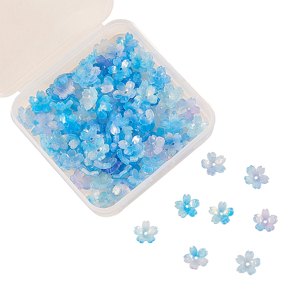PandaHall Cellulose Acetate(Resin) Bead Caps, 5-Petal, Sakura, Sky Blue, 10.5x11x4.5mm, Hole: 1mm Cellulose Acetate
PandaHall Cellulose Acetate(Resin) Bead Caps, 5-Petal, Sakura, Sky Blue, 10.5x11x4.5mm, Hole: 1mm Cellulose Acetate