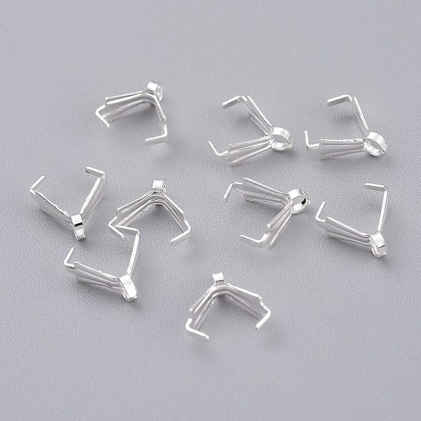 PandaHall 304 Stainless Steel Ice Pick Pinch Bails, Silver, 8x7.5x3mm, Hole: 1.6mm, Pin: 1mm 304 Stainless Steel
PandaHall 304 Stainless Steel Ice Pick Pinch Bails, Silver, 8x7.5x3mm, Hole: 1.6mm, Pin: 1mm 304 Stainless Steel