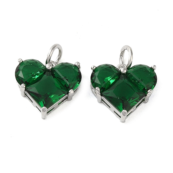 PandaHall Rack Plating Brass Pendants, with Glass, Long-Lasting Plated, Lead Free & Cadmium Free, Heart, Green, 13.5x14x5.5mm, Hole: 4mm...
PandaHall Rack Plating Brass Pendants, with Glass, Long-Lasting Plated, Lead Free & Cadmium Free, Heart, Green, 13.5x14x5.5mm, Hole: 4mm...