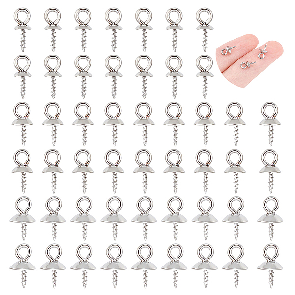 PandaHall UNICRAFTALE 90pcs 3 Sizes Pendants Bail Stainless Steel Cup Pearl Screw Eye Pin Pearl Bails Pearl Screw Bails 4~6mm Cup Eye Pin...
PandaHall UNICRAFTALE 90pcs 3 Sizes Pendants Bail Stainless Steel Cup Pearl Screw Eye Pin Pearl Bails Pearl Screw Bails 4~6mm Cup Eye Pin...
