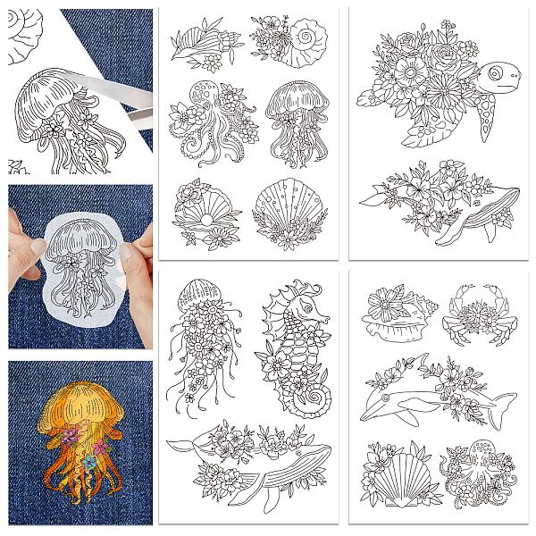 PandaHall GLOBLELAND 4 Sheets Marine Organisms and Flower Water Soluble Hand Sewing Stabilizers for Fabric 11.6x8.2 Inch Embroidery Stitch...
PandaHall GLOBLELAND 4 Sheets Marine Organisms and Flower Water Soluble Hand Sewing Stabilizers for Fabric 11.6x8.2 Inch Embroidery Stitch...