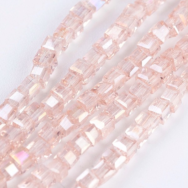 PandaHall Electroplate Glass Beads Strands, AB Color Plated, Faceted, Cube, Pink, 2~2.5x2~2.5x2~2.5mm, Hole: 0.5mm, about 195~200pcs/strand...
PandaHall Electroplate Glass Beads Strands, AB Color Plated, Faceted, Cube, Pink, 2~2.5x2~2.5x2~2.5mm, Hole: 0.5mm, about 195~200pcs/strand...