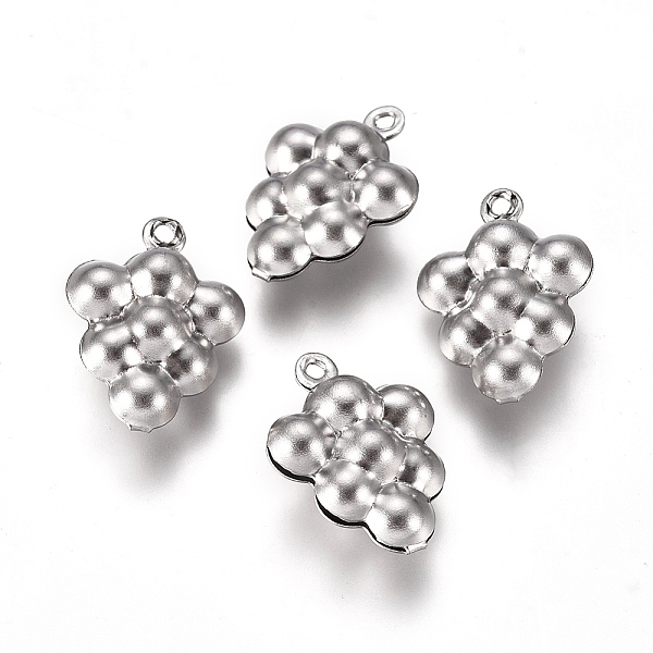 PandaHall 304 Stainless Steel Charms, Grape, Stainless Steel Color, 14x11x6mm, Hole: 1mm 304 Stainless Steel Fruit
PandaHall 304 Stainless Steel Charms, Grape, Stainless Steel Color, 14x11x6mm, Hole: 1mm 304 Stainless Steel Fruit