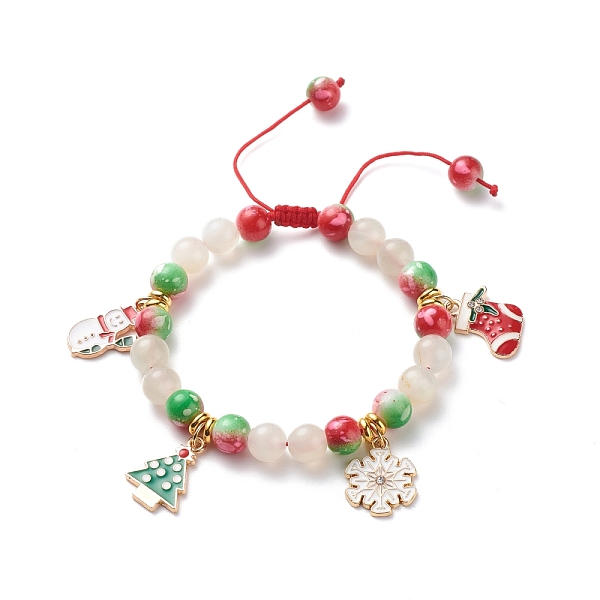 PandaHall Christmas Tree & Snowflake & Snowman Charm Bracelet, Round Moonstone & Resin Braided Adjustable Bracelet for Women, Colorful...
PandaHall Christmas Tree & Snowflake & Snowman Charm Bracelet, Round Moonstone & Resin Braided Adjustable Bracelet for Women, Colorful...