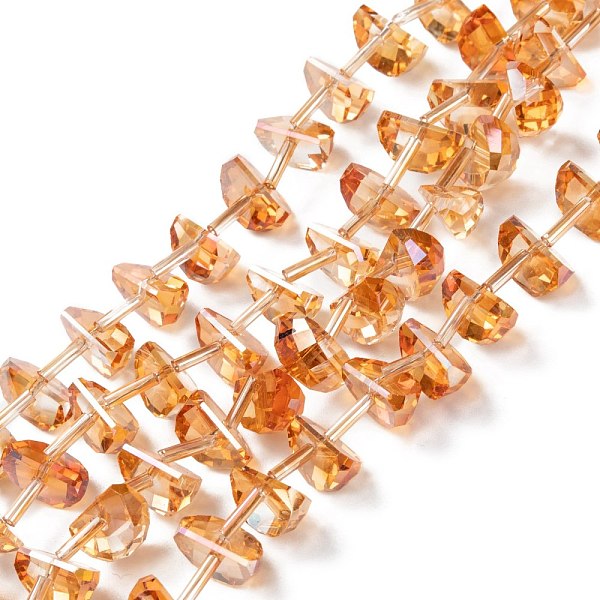 PandaHall Electroplate Glass Bead Strands, Full Rainbow Plated, Faceted Watermelon Slice, Saddle Brown, 11x8x7mm, Hole: 1.2mm, about...
PandaHall Electroplate Glass Bead Strands, Full Rainbow Plated, Faceted Watermelon Slice, Saddle Brown, 11x8x7mm, Hole: 1.2mm, about...