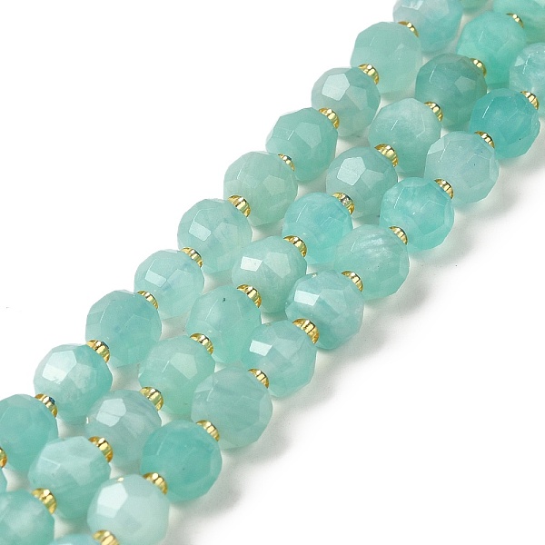 PandaHall Natural Amazonite Beads Strands, with Seed Beads, Faceted Rondelle, 7~8x5~6mm, Hole: 1mm, about 45~46pcs/strand, 14.57''~14.96''...
PandaHall Natural Amazonite Beads Strands, with Seed Beads, Faceted Rondelle, 7~8x5~6mm, Hole: 1mm, about 45~46pcs/strand, 14.57''~14.96''...