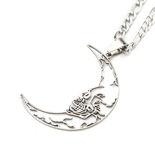 PandaHall 304 Stainless Steel Pendant Necklaces, Curb Chain, Moon, Stainless Steel Color, 19.80 inch(50.3cm) 304 Stainless Steel Moon
PandaHall 304 Stainless Steel Pendant Necklaces, Curb Chain, Moon, Stainless Steel Color, 19.80 inch(50.3cm) 304 Stainless Steel Moon