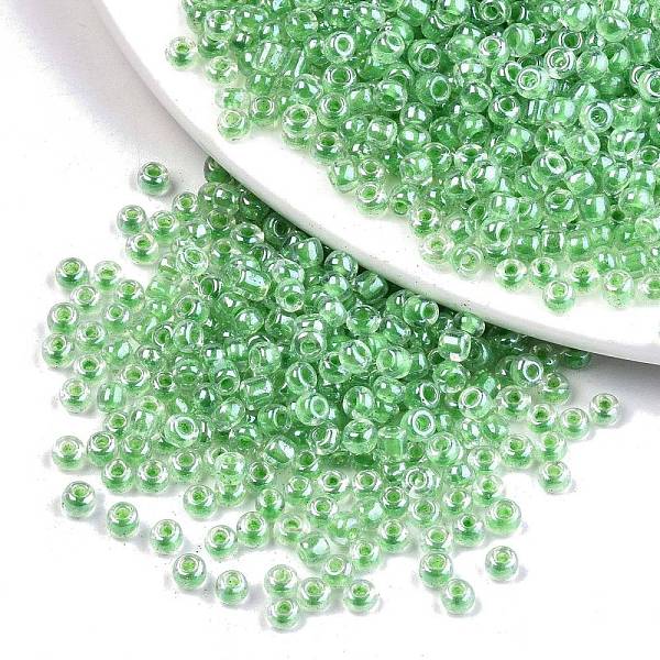 PandaHall 6/0 Glass Seed Beads, Transparent Inside Colours Luster, Round Hole, Round, Lime Green, 6/0, 4~5x2.5~4.5mm, Hole: 1.2mm, about...
PandaHall 6/0 Glass Seed Beads, Transparent Inside Colours Luster, Round Hole, Round, Lime Green, 6/0, 4~5x2.5~4.5mm, Hole: 1.2mm, about...
