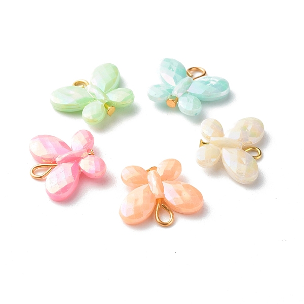 PandaHall Opaque Acrylic Pendants, with Iron Finding, Faceted Butterfly, Mixed Color, 13~14x17x4mm, Hole: 2.5~3mm Acrylic Butterfly..., Multicolor
PandaHall Opaque Acrylic Pendants, with Iron Finding, Faceted Butterfly, Mixed Color, 13~14x17x4mm, Hole: 2.5~3mm Acrylic Butterfly..., Multicolor