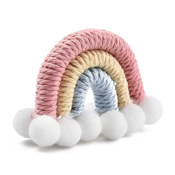 PandaHall Polycotton(Polyester Cotton) Woven Rainbow Wall Hanging, Macrame Woven Rainbow with Pompom, Pink, 35~37x48~52x16~17.5mm Polycotton...
PandaHall Polycotton(Polyester Cotton) Woven Rainbow Wall Hanging, Macrame Woven Rainbow with Pompom, Pink, 35~37x48~52x16~17.5mm Polycotton...