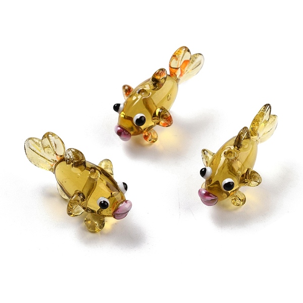 PandaHall Handmade Lampwork Beads, Goldfish, Goldenrod, 28x15.5x16mm, Hole: 1.7mm Lampwork Fish Gold
PandaHall Handmade Lampwork Beads, Goldfish, Goldenrod, 28x15.5x16mm, Hole: 1.7mm Lampwork Fish Gold