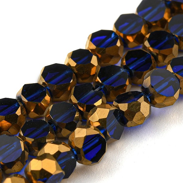 PandaHall Electroplate Transparent Glass Beads Strands, with Golden Plated Edge, Faceted Flat Round, Medium Blue, 4x2.5mm, Hole: 1mm, about...
PandaHall Electroplate Transparent Glass Beads Strands, with Golden Plated Edge, Faceted Flat Round, Medium Blue, 4x2.5mm, Hole: 1mm, about...