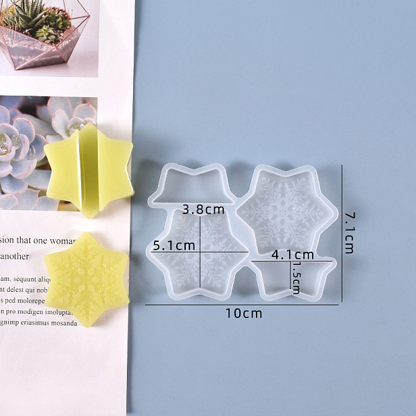 PandaHall Christmas Snowflake Straw Topper Silicone Molds Decoration, Straw Attachments Epoxy Resin Casting Molds, For DIY Craft Making..., White
PandaHall Christmas Snowflake Straw Topper Silicone Molds Decoration, Straw Attachments Epoxy Resin Casting Molds, For DIY Craft Making..., White