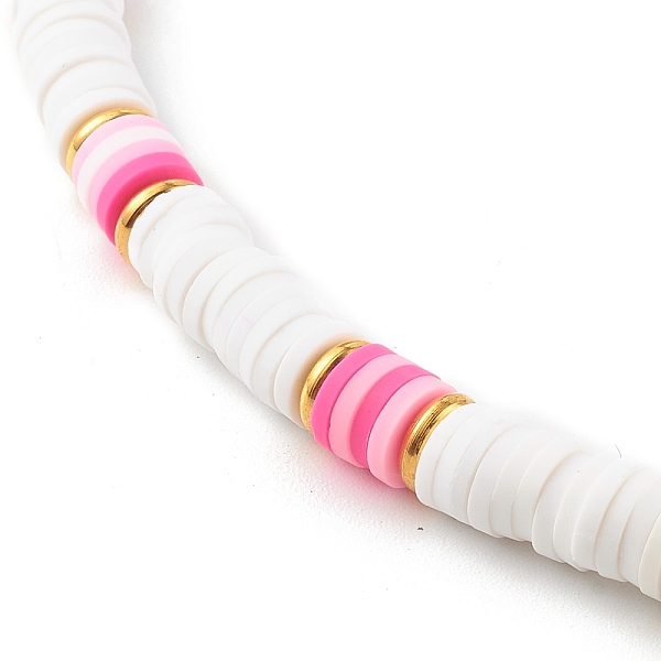 PandaHall Polymer Clay Heishi Beaded Necklaces, with Brass Beads and 304 Stainless Steel Lobster Claw Clasps, Golden, Hot Pink, 15.75 inch...
PandaHall Polymer Clay Heishi Beaded Necklaces, with Brass Beads and 304 Stainless Steel Lobster Claw Clasps, Golden, Hot Pink, 15.75 inch...
