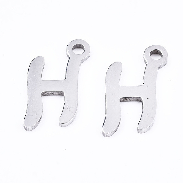 PandaHall 201 Stainless Steel Charms, Laser Cut, Alphabet, Stainless Steel Color, Letter.H, 13x6.5x1mm, Hole: 1.4mm Stainless Steel Letter H
PandaHall 201 Stainless Steel Charms, Laser Cut, Alphabet, Stainless Steel Color, Letter.H, 13x6.5x1mm, Hole: 1.4mm Stainless Steel Letter H